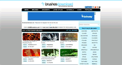 Desktop Screenshot of brushesdownload.com